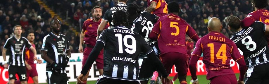 意甲-埃克勒卡姆任意球制胜 罗马0-1乌迪内斯